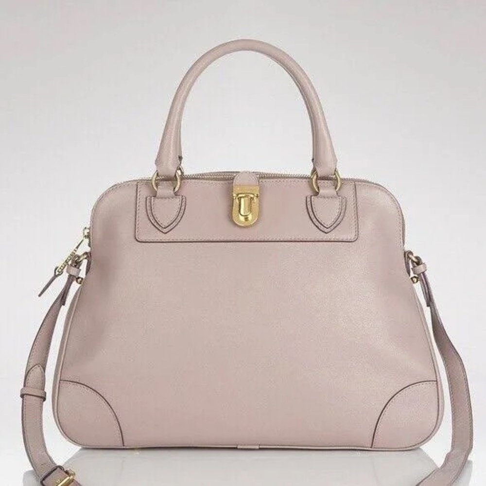 Marc Jacobs Whitney Dome Bag. Blush smooth leather crossbody satchel. 100% Auth.